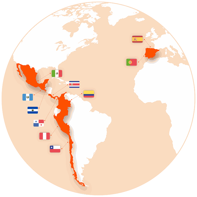 Mapa de presencia de Insurama
